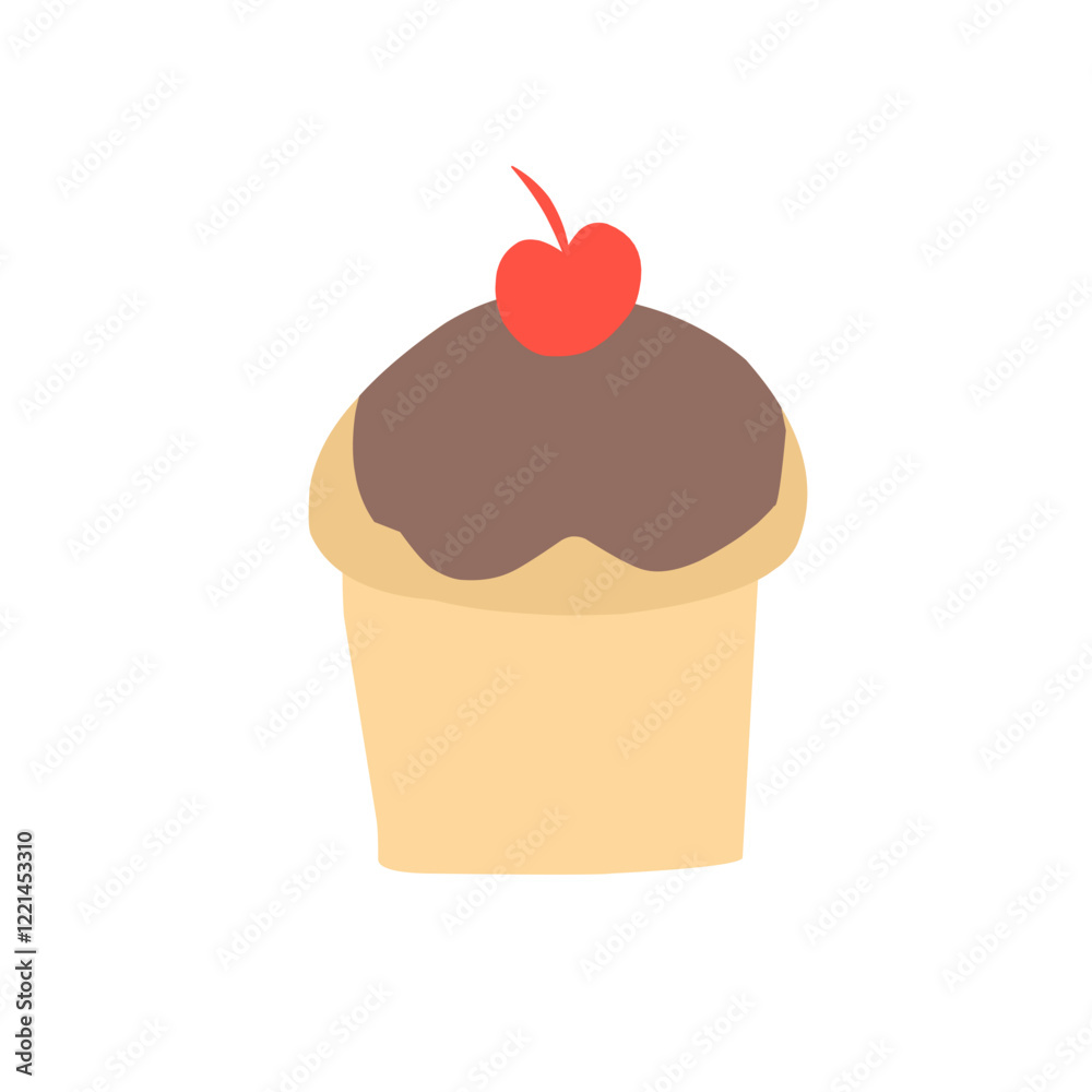 Various bakery set vector