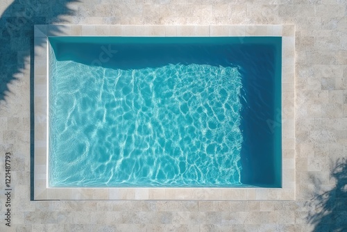 Blue Pool on Sunny Day