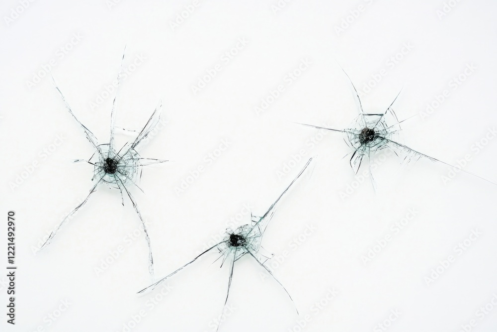 Bullet-riddled snow, winter scene, outdoor violence Bullet-riddled snow, winter scene, outdoor violence