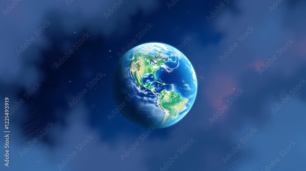 Obraz premium The earth in space