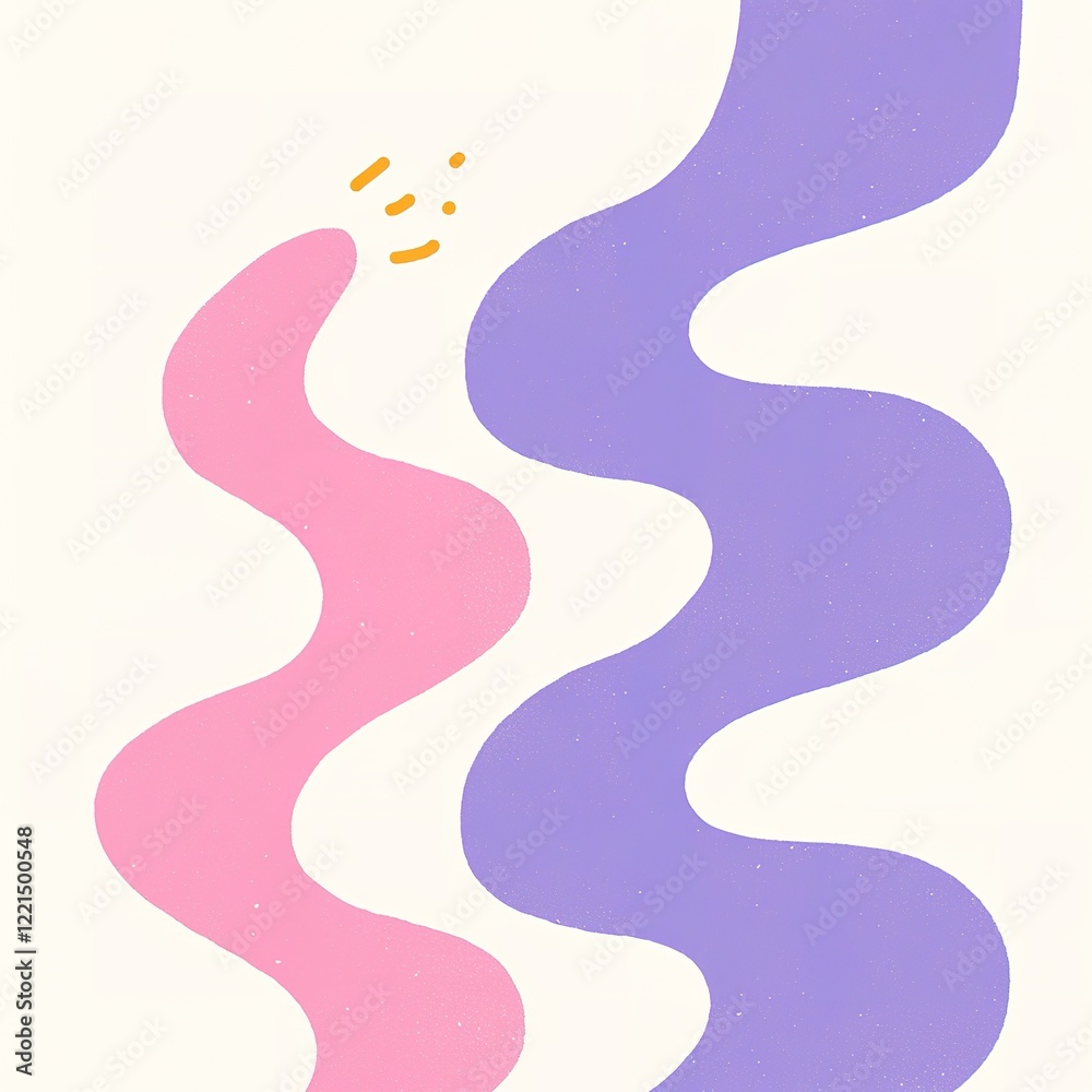 A playful, abstract design featuring wavy lines in pink and purple against a light background, evoking a sense of vibrancy and creativity. A playful, abstract design featuring wavy lines in pink and purple against a light background, evoking a sense of vibrancy and creativity.