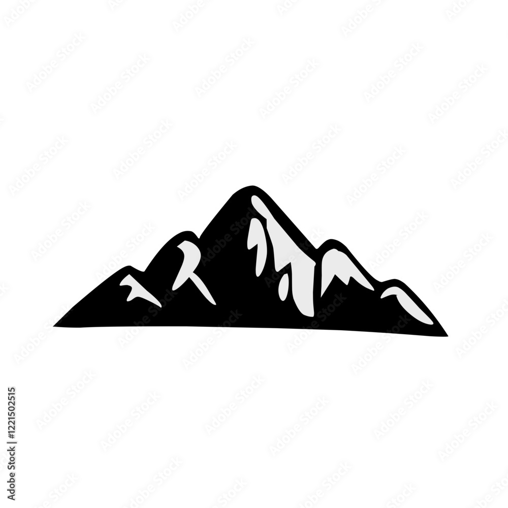 Mountain Silhouette Vector Art Mountain Silhouette Vector Art