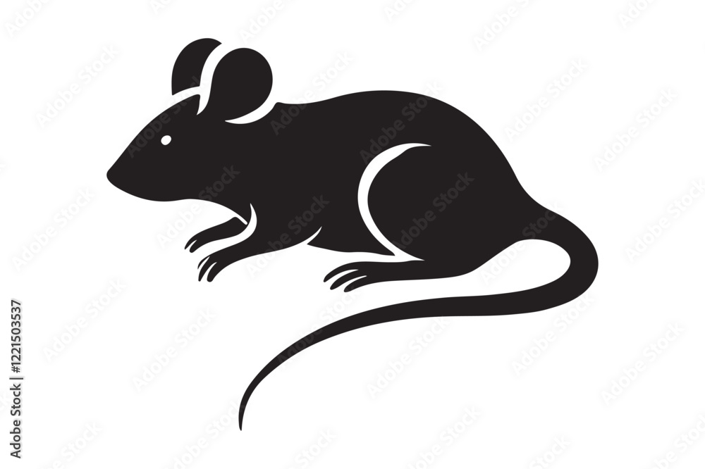 Obraz premium Rat silhouette