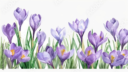 purple crocuses 