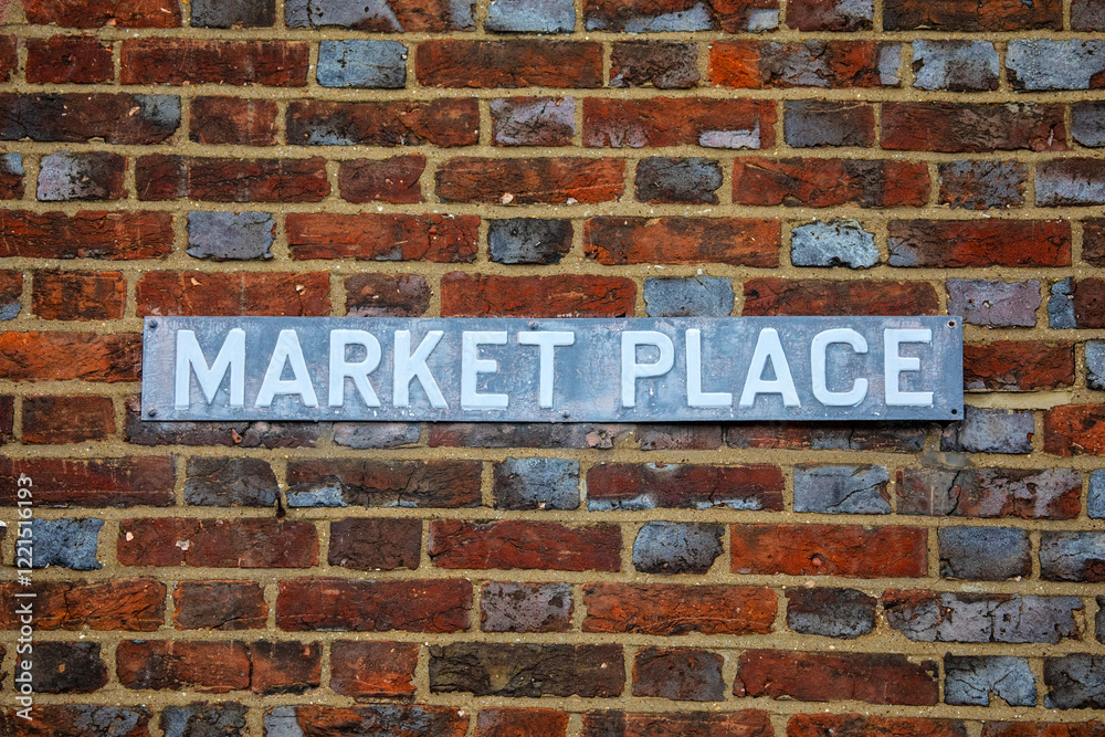 Market Place in Hitchin, Hertfordshire Market Place in Hitchin, Hertfordshire