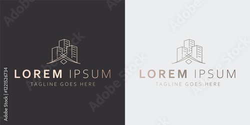 Modern Real Estate Logo Design Template photo