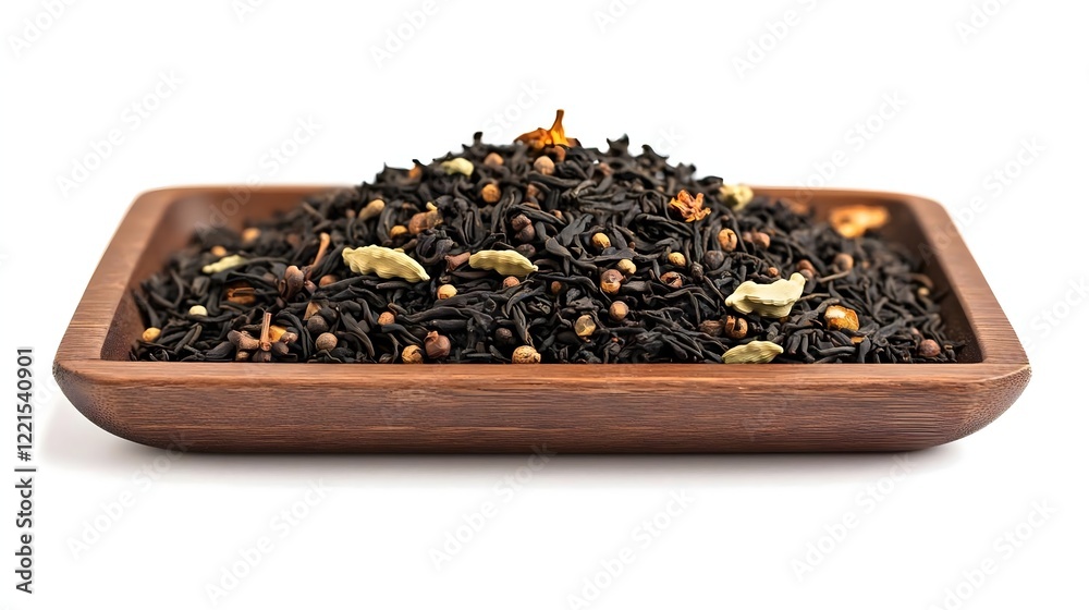 Aesthetic Blend of Herbal Tea Leaves and Spices Arranged on a Wooden Tray
Aesthetic Blend of Herbal Tea Leaves and Spices Arranged on a Wooden Tray