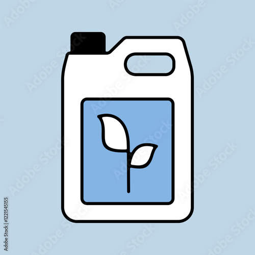 Canister of plant fertilizers isolated vector icon