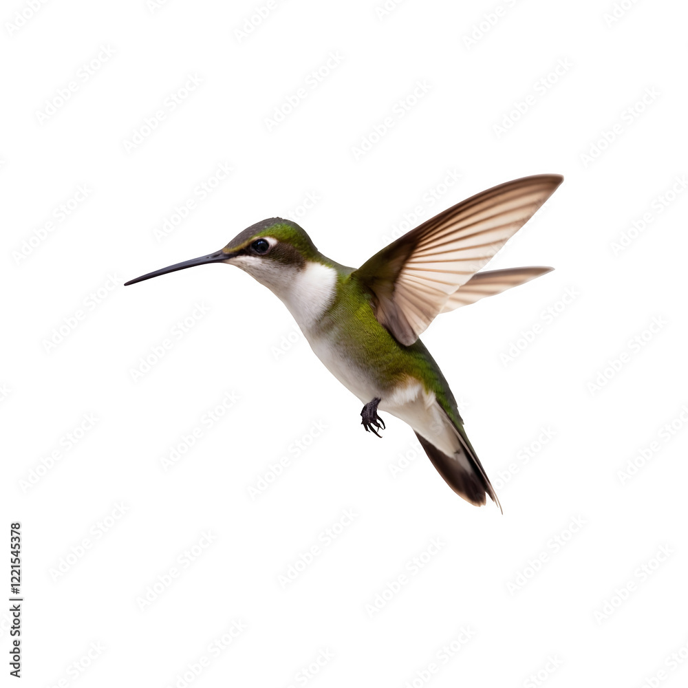 Hummingbird in flight on transparent background. Birds Hummingbird in flight on transparent background. Birds