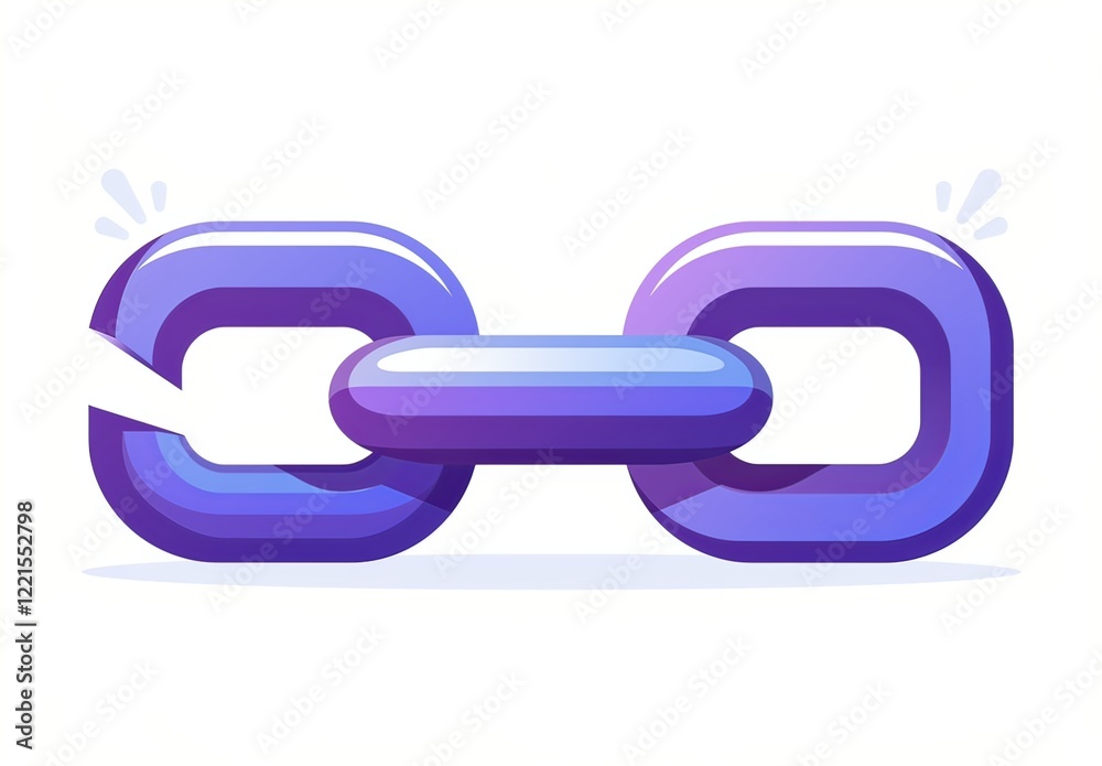 broken chain icon with a thick broken link, symbolizing the disruption of balance or harmony between two people due to sinister flute playing. broken chain icon with a thick broken link, symbolizing the disruption of balance or harmony between two people due to sinister flute playing.