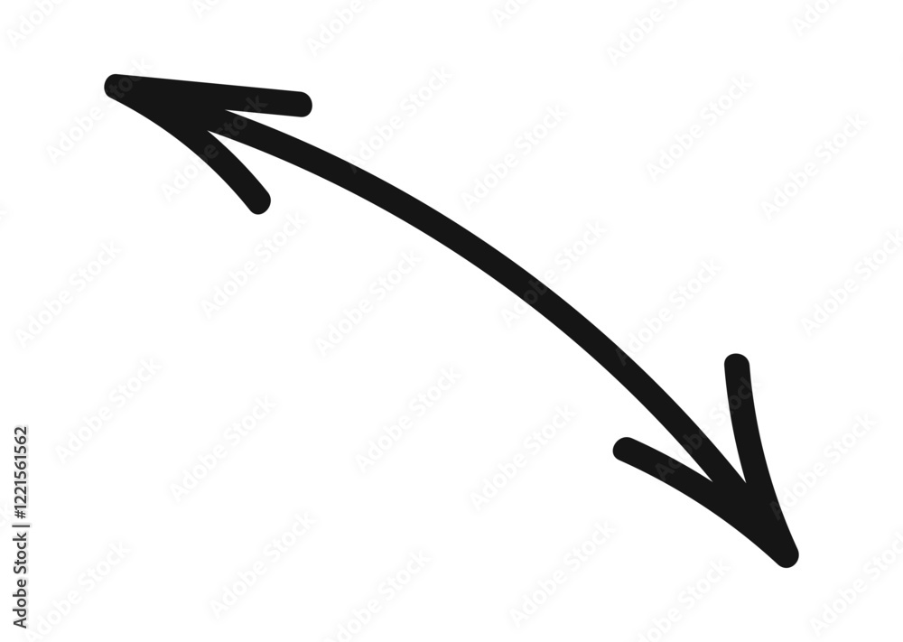 Black arrow pointing back forth Black arrow pointing back forth