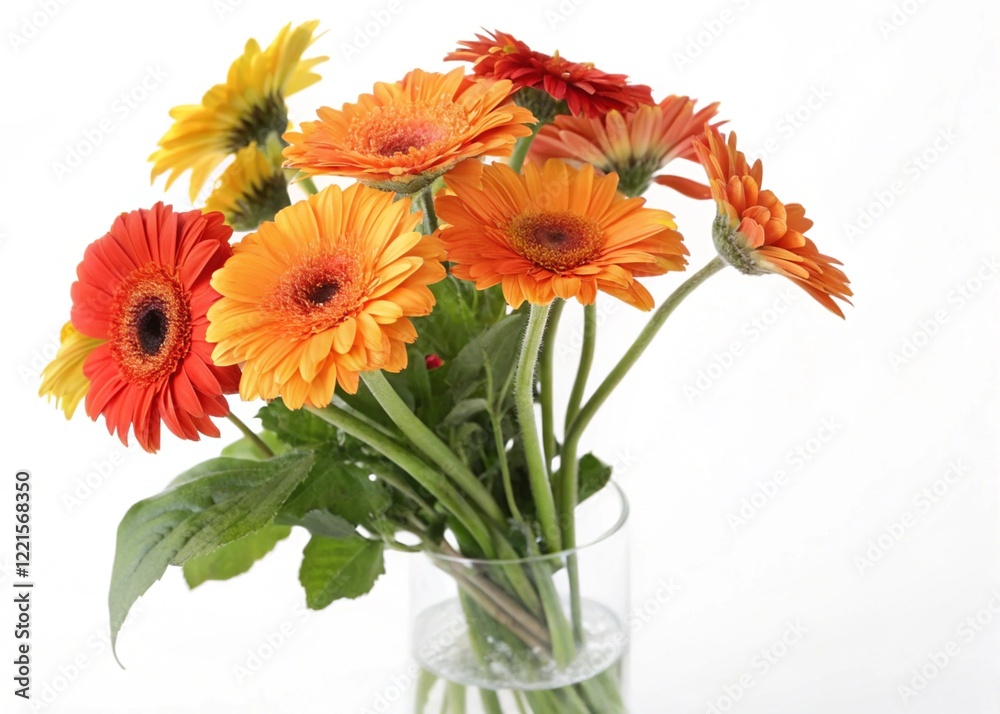 Obraz premium Bright and cheerful Gerbera Daisy in a simple vase