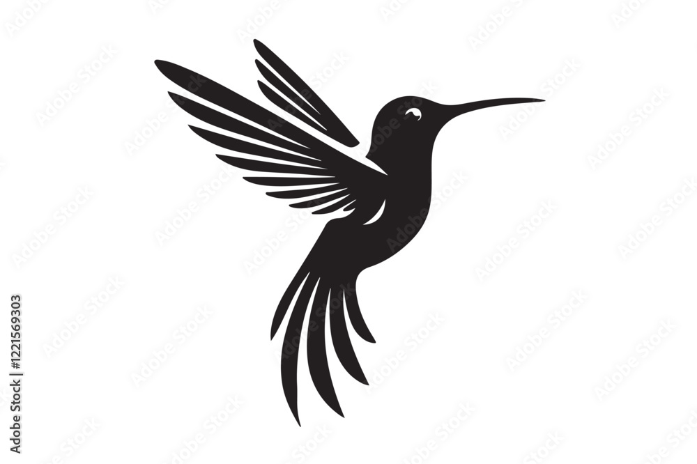 Humming bird silhouette Humming bird silhouette