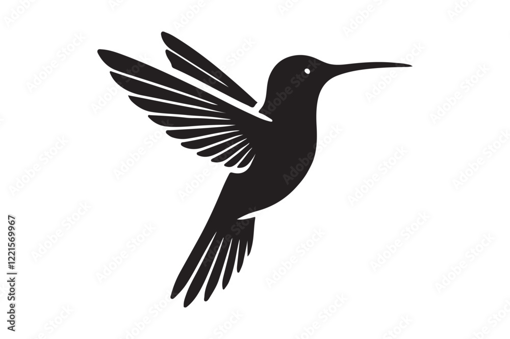 Humming bird silhouette Humming bird silhouette
