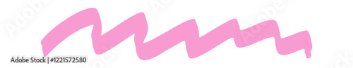 Pink color scrabble highlighter underline