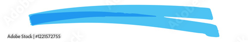 Blue linear handwritten highlight divider