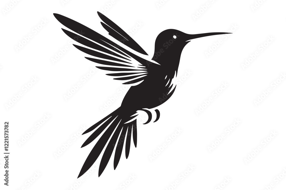 Humming bird silhouette Humming bird silhouette