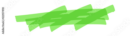 Hand drawn marker highlight stroke