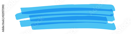 Highlight blue marker lines stroke