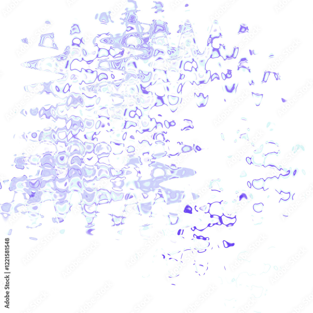 An abstract transparent psychedelic wavy liquid splatter design element overlay. An abstract transparent psychedelic wavy liquid splatter design element overlay.