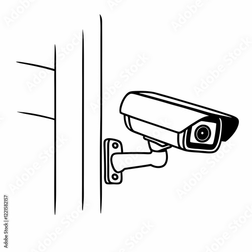 security camera on a white background