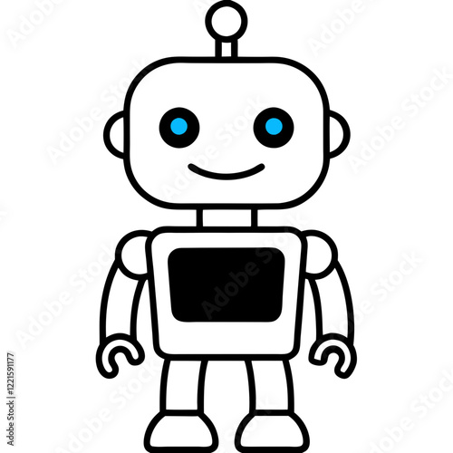 cartoon robot