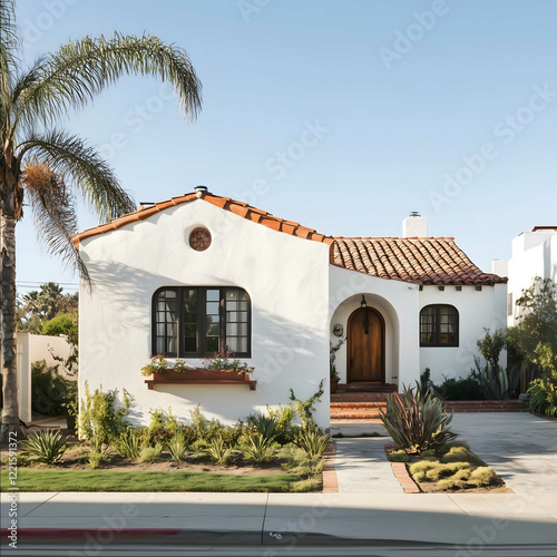 Single family Spanish style California house