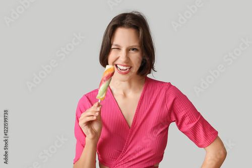 Beautiful young woman with ...