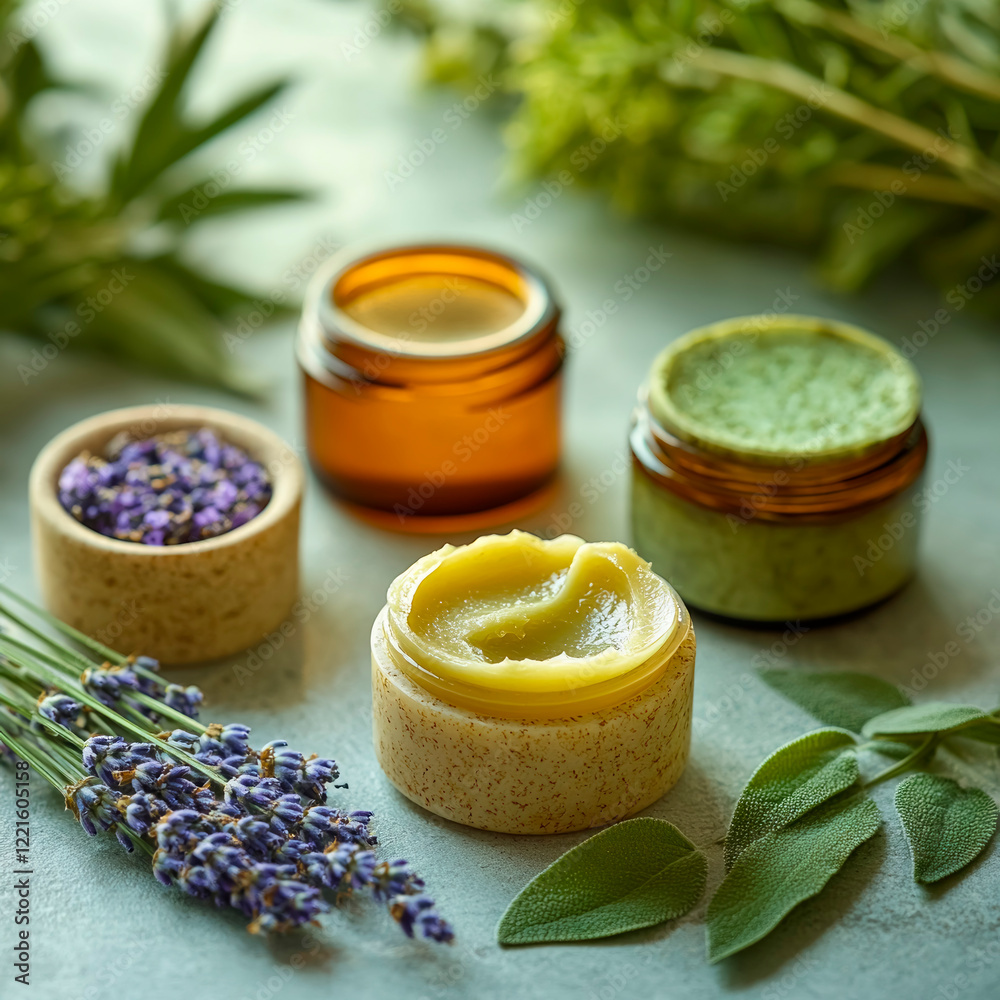 Experience tranquility and rejuvenation with a stunning display of natural skin care mockups