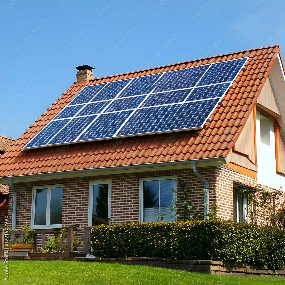 Generate a picture of household photovoltaics Generate a picture of household photovoltaics