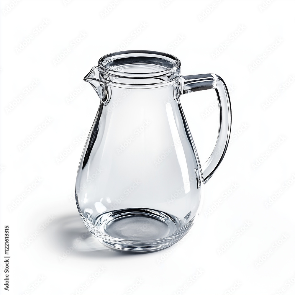 A transparent glass jug filled with water, symbolizing purity, simplicity, and clarity A transparent glass jug filled with water, symbolizing purity, simplicity, and clarity