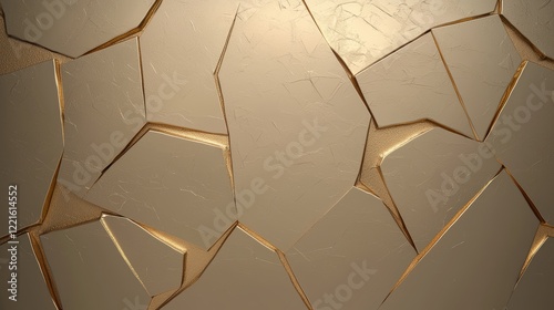 Abstract gold geometric background texture