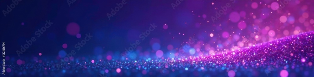High definition of falling glittering particles on an elegant blue-purple background, backdrop, purple High definition of falling glittering particles on an elegant blue-purple background, backdrop, purple