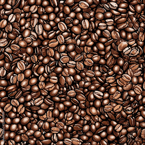 coffee beans vector for design needs 