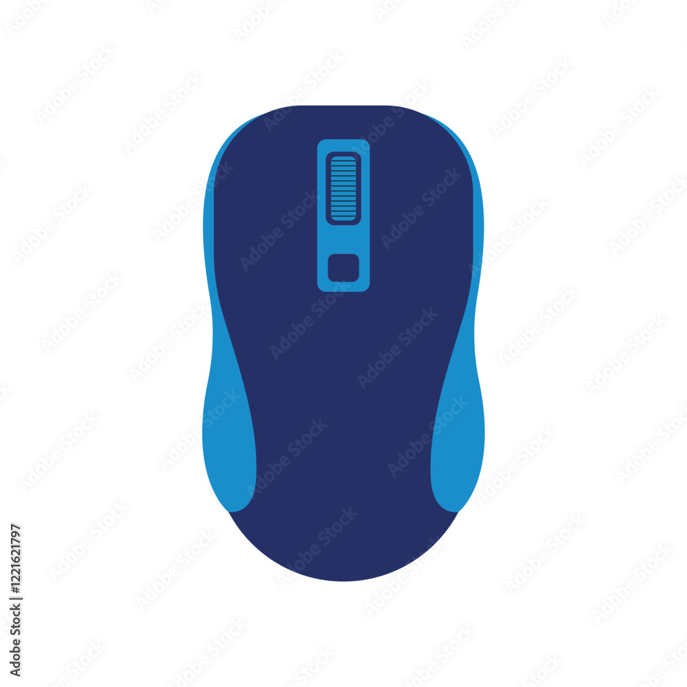 Illustration mouse blue unique design with blank background Illustration mouse blue unique design with blank background