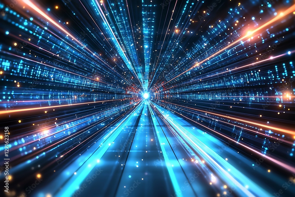Blue technology background with motion neon light effects, visualized as a sleek vector illustration Blue technology background with motion neon light effects, visualized as a sleek vector illustration
