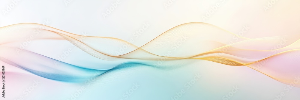 Obraz premium Vibrant abstract background featuring a dynamic wave of colored lines in various hues, creating an energetic and modern visual effect.