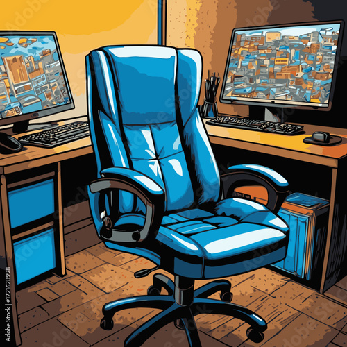 office chair vector for design needs 
