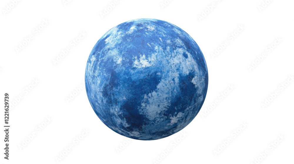 Blue planet on transparent background Blue planet on transparent background