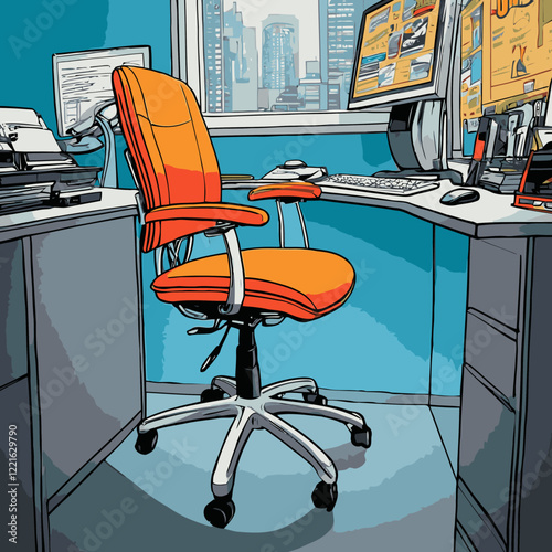 office chair vector for design needs 