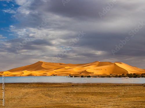 Erg Chebbi Dunes and Lake - Morocco photo