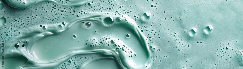Swirling mint green foam action abstract surface digital art textured environment close-up view fluid concept Swirling mint green foam action abstract surface digital art textured environment close-up view fluid concept
