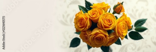 Yellow Roses Bouquet in Elegant Arrangement