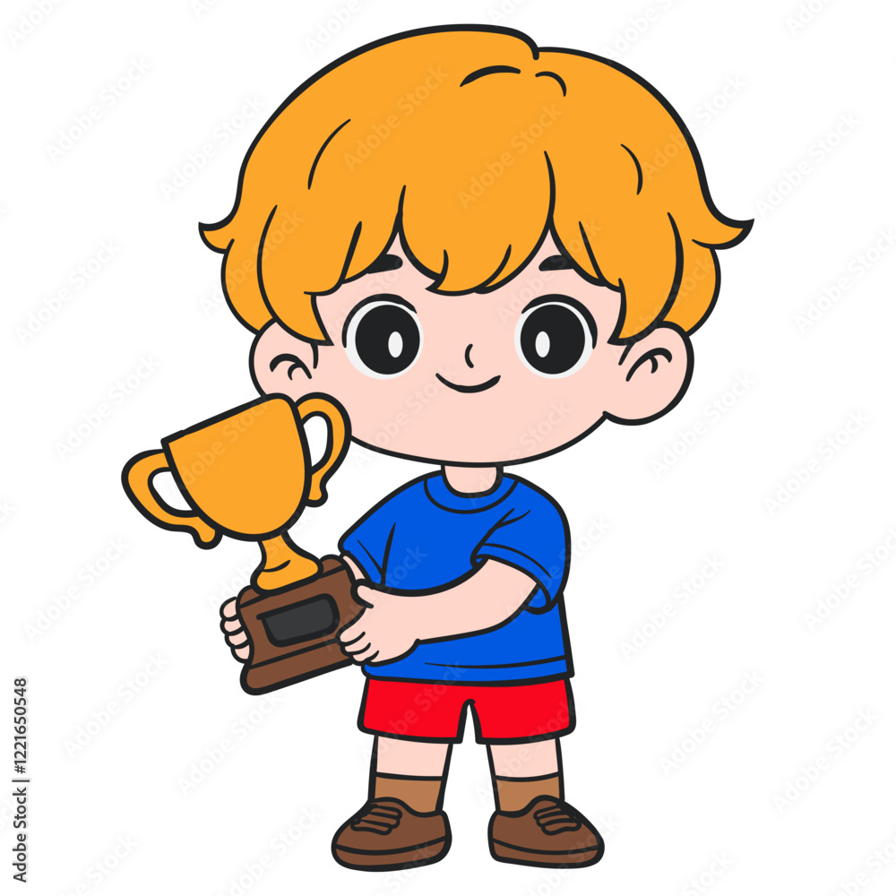 Victory Celebration Young Champ's Achievement Victory Celebration Young Champ's Achievement