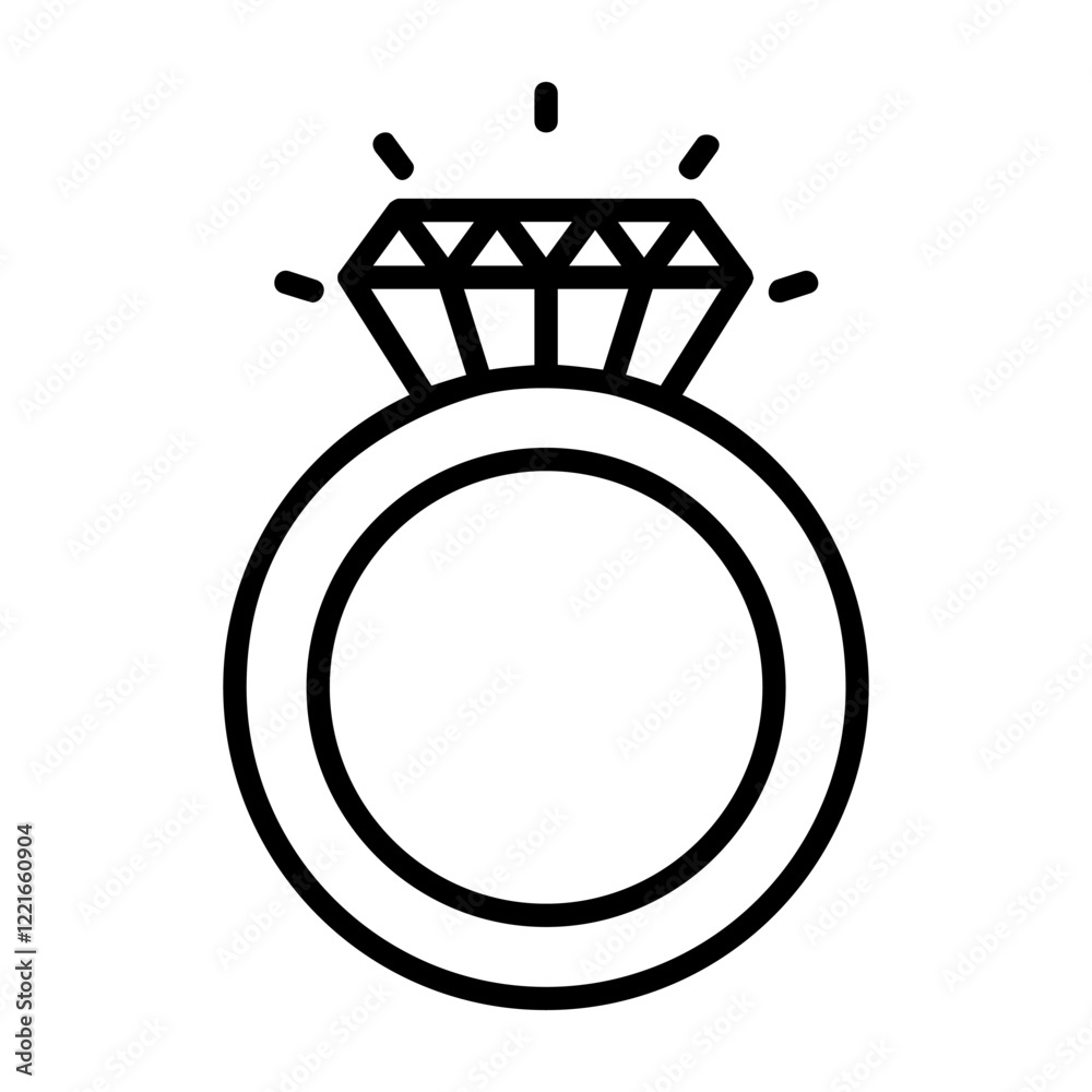 Wedding ring icon. Jewelry logo. Engagement diamond ring icon. Proposal symbol. Brilliant gold jewellery vector illustration isolated. Wedding ring icon. Jewelry logo. Engagement diamond ring icon. Proposal symbol. Brilliant gold jewellery vector illustration isolated.