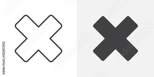 Cancel icon Outline vector sign