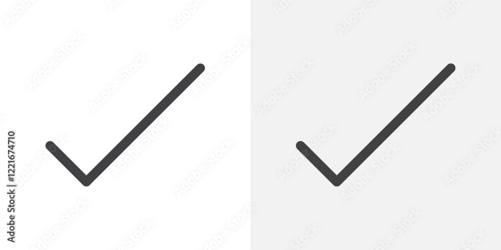 Checkmark Icon Outline vector sign Checkmark Icon Outline vector sign