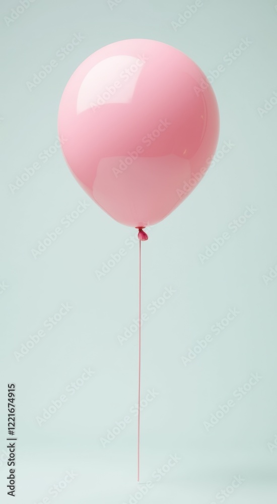 Pink balloon with a string attached to it Pink balloon with a string attached to it
