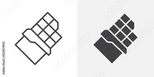 Chocolate icon Outline vector sign