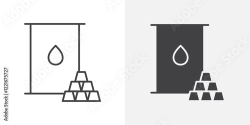 Commodity icon Outline vector sign